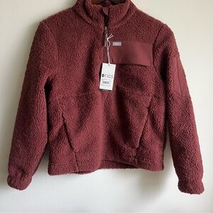 Walnut Figs Fleece Pullover High pile